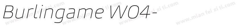 Burlingame W04字体转换